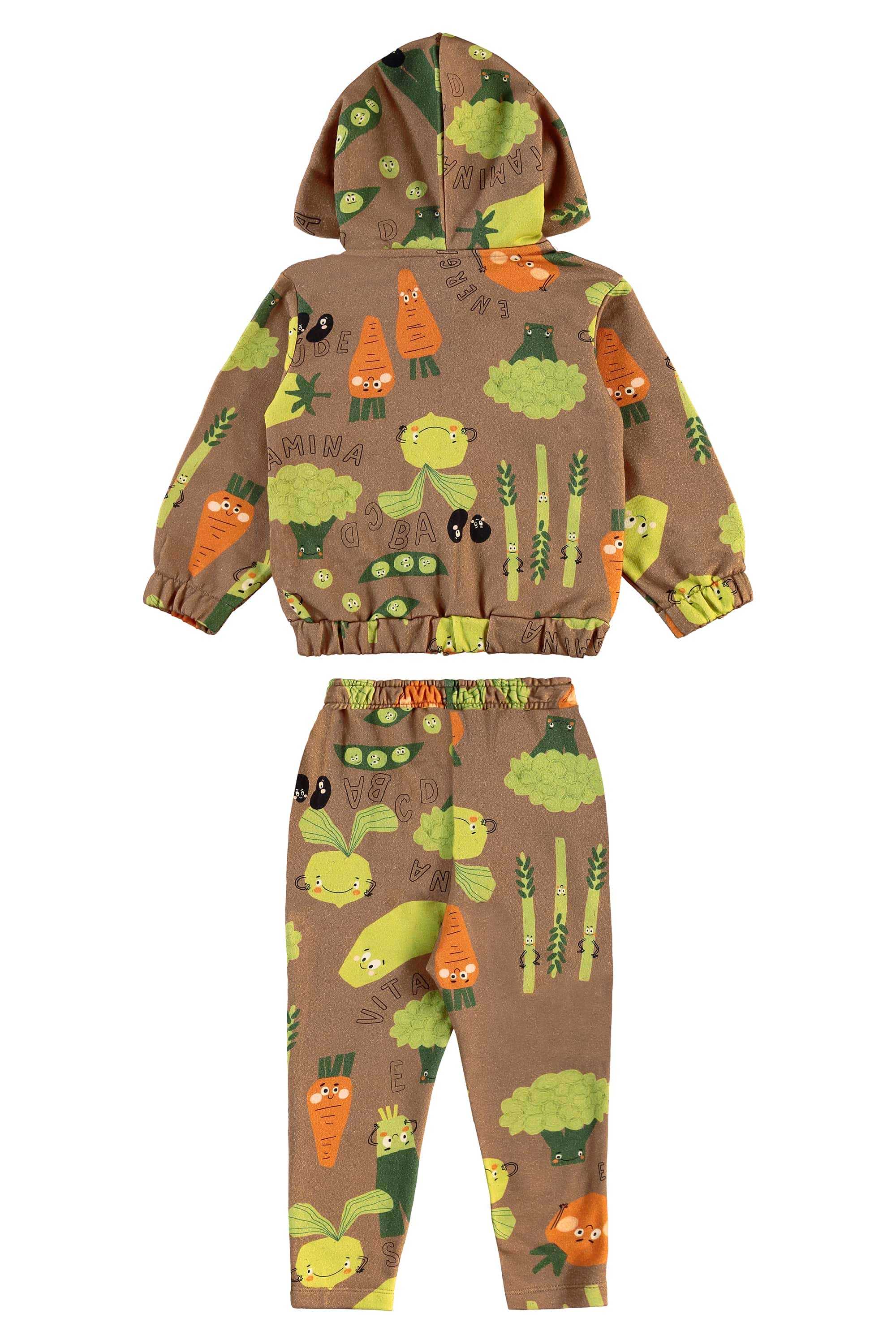 Conjunto Vegetais Infantil com Jaqueta e Calça (Marrom) Três e Já - Imagem 46
